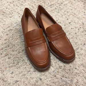 Madewell loafer, Corinne lugsole loafer maple brown